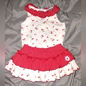 Cherry Print Onesie & Matching Skirt